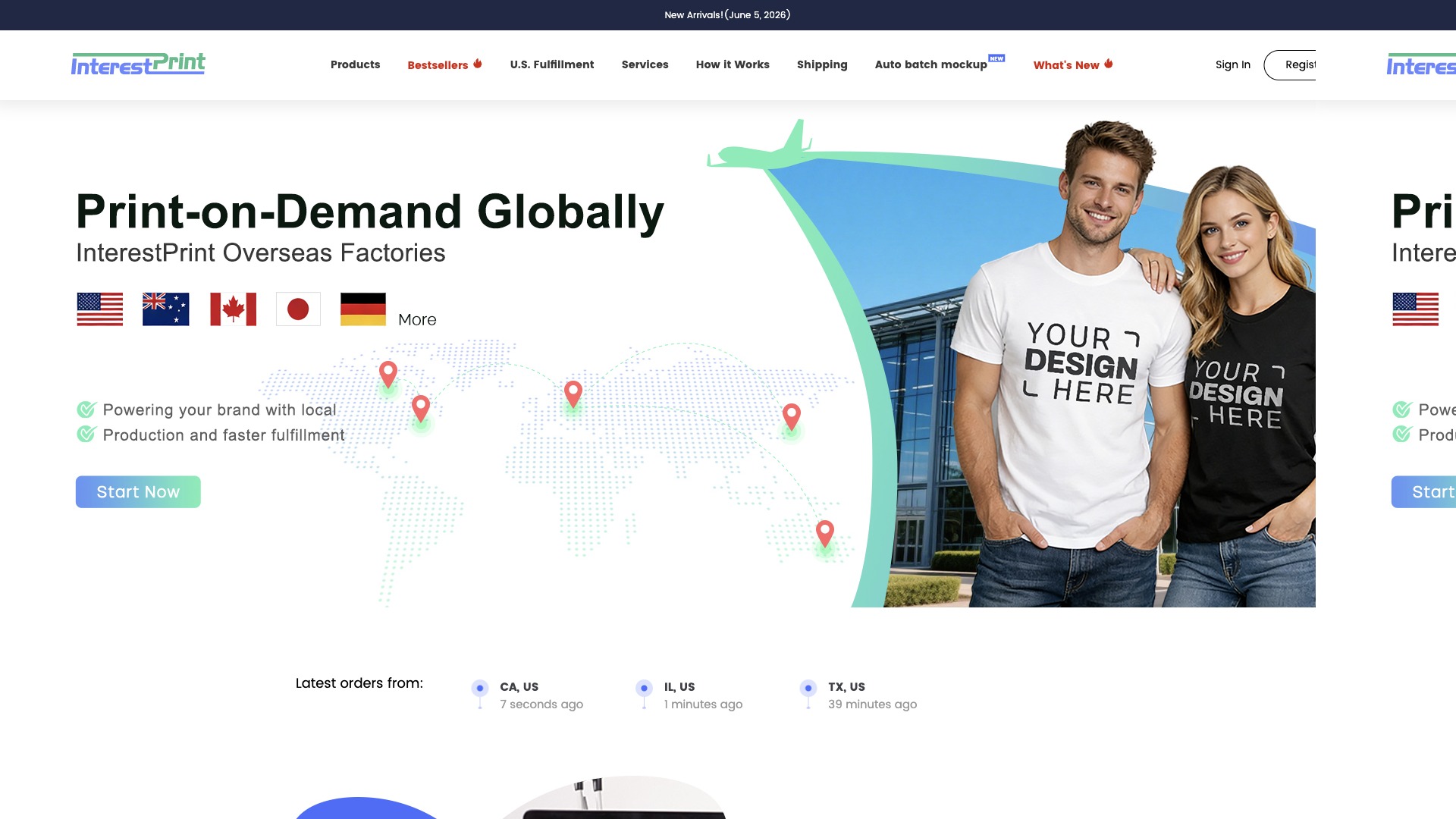 InterestPrint website screenshot
