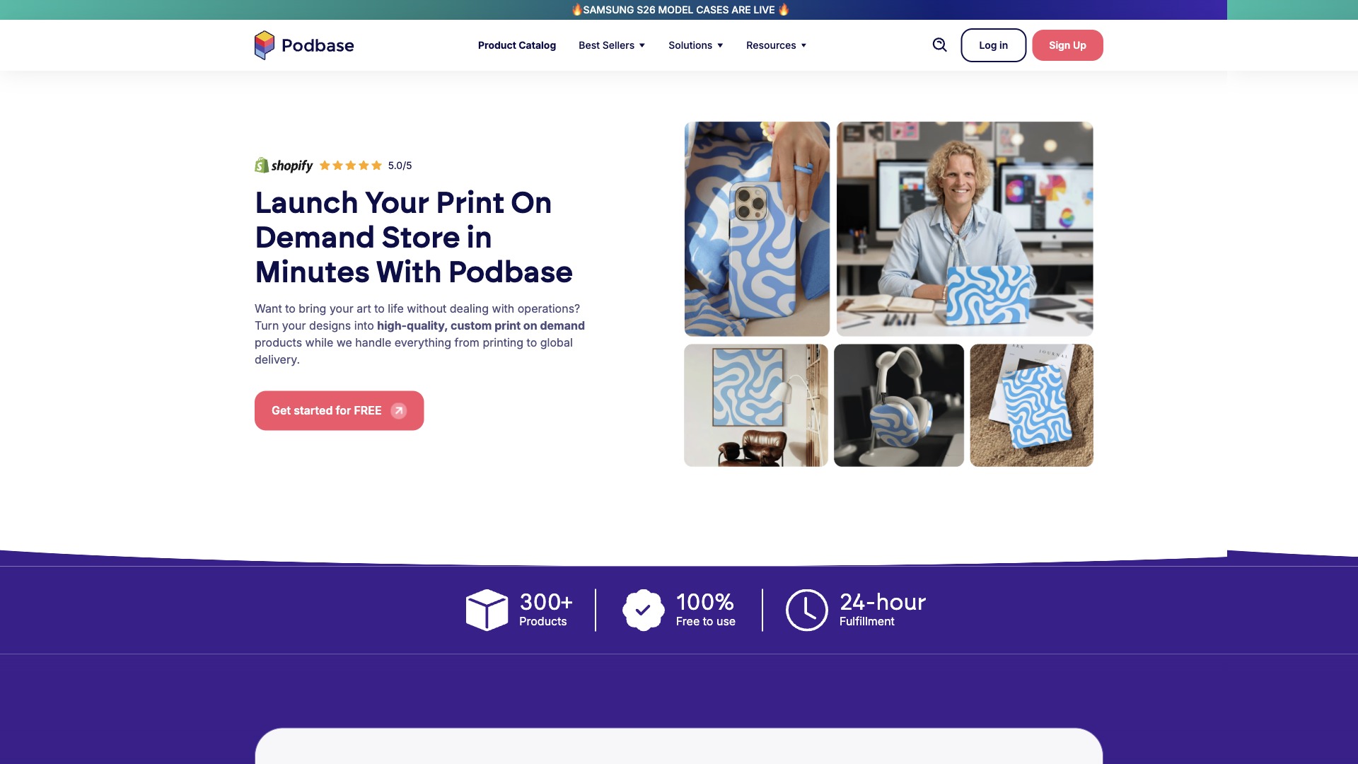 Podbase website screenshot