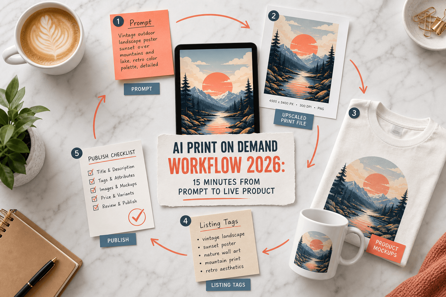 AI Print on Demand Workflow 2026: From Propt to Live Product in 15 Minutes