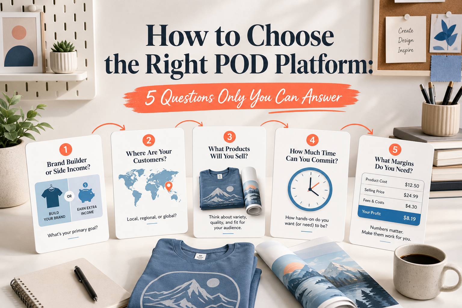 How to Choose the Right POD Platform: 5 Questions Only You Can Answer