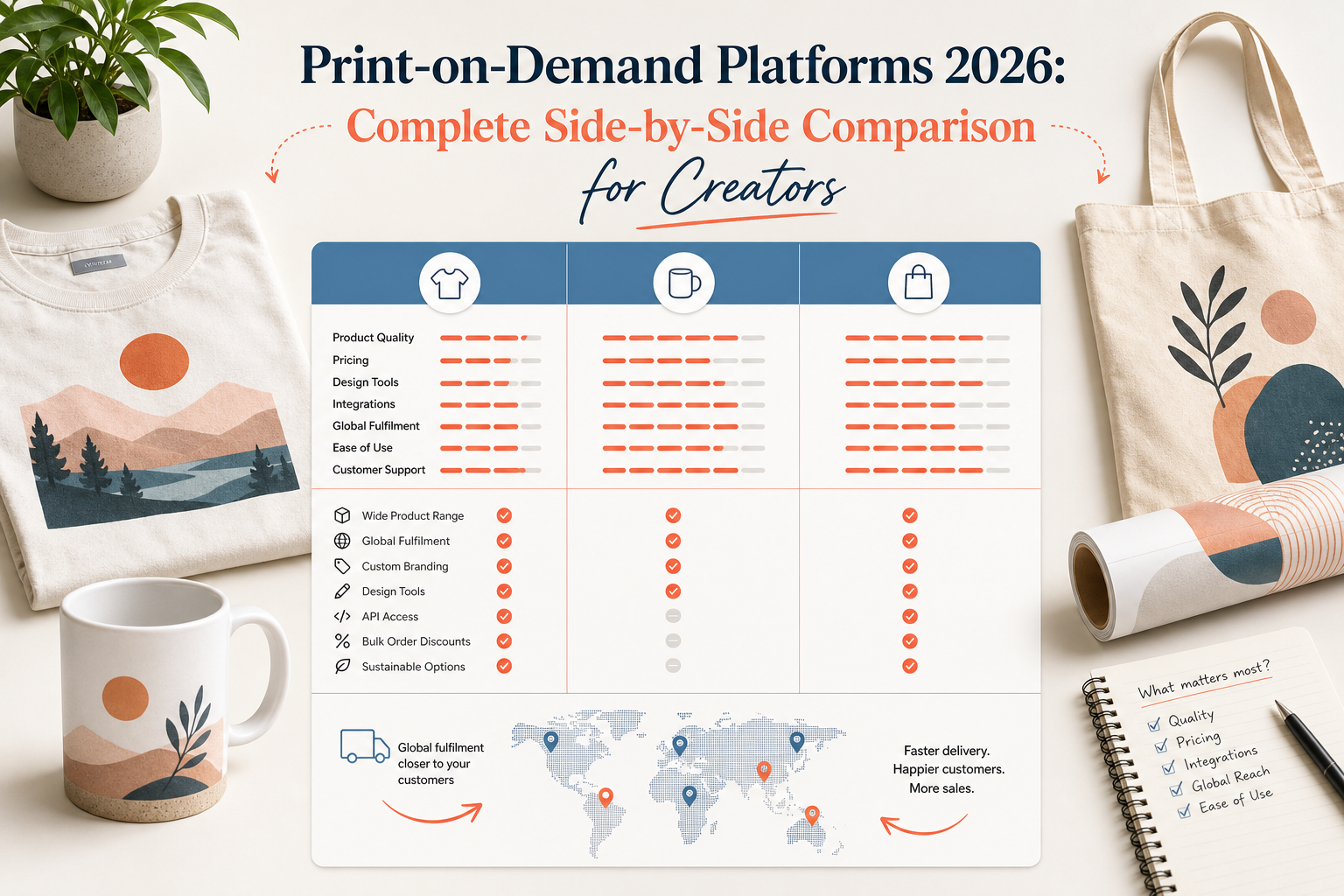 Print-on-Demand Platforms 2026: Complete Side-by-Side Comparison for Creators