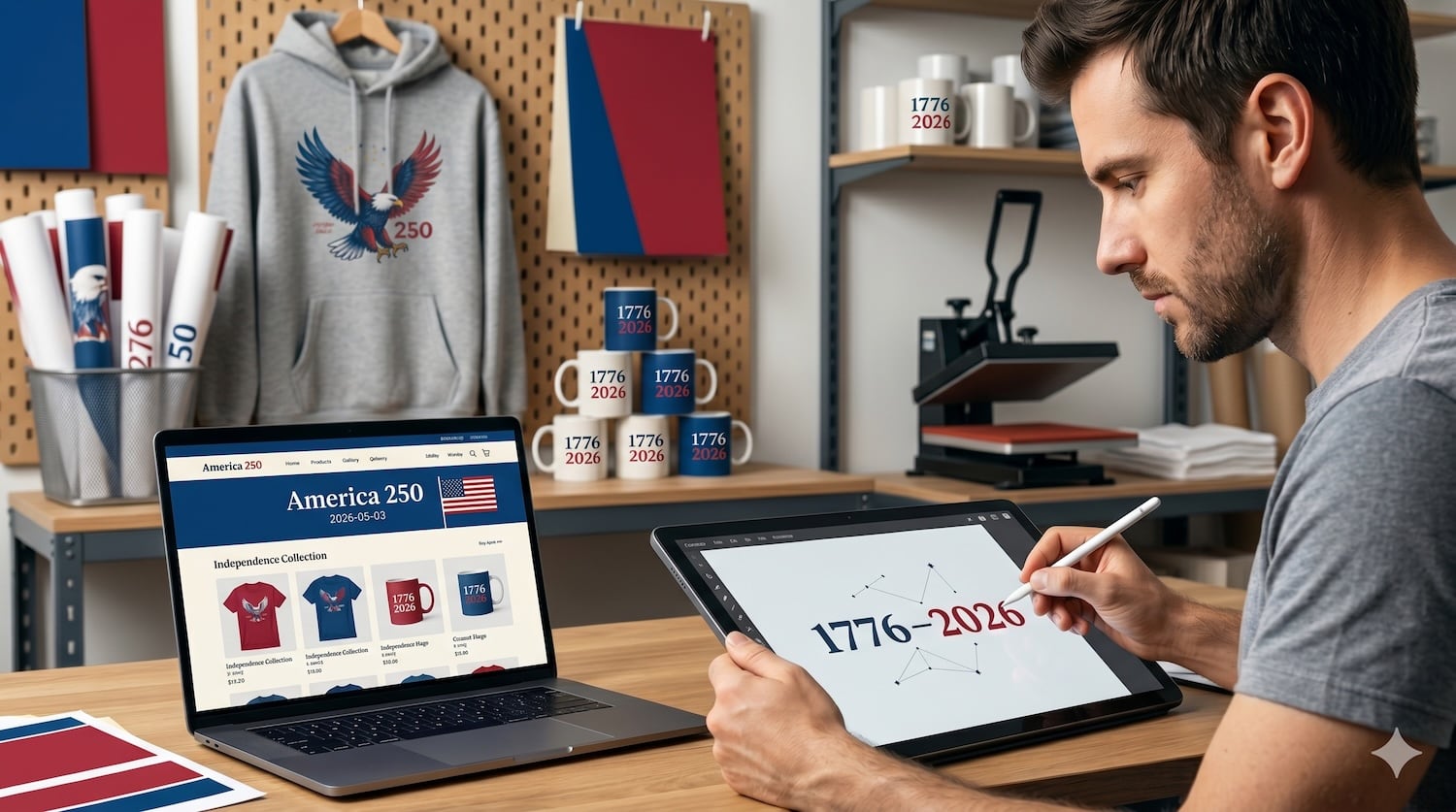 America's 250th: Print-on-Demand Timing, Buyers, and Marks for 2026